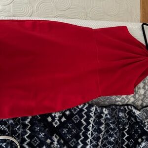 Just Taylor Halter Red Dress